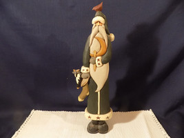 1994 Willieray Studio Old World Santa With Bird 15&quot; Figurine - Excellent - £39.07 GBP