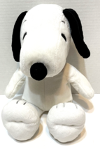 Kohls Cares Peanuts Snoopy Plush Stuffed Animal White and Black 12&quot; - £10.69 GBP