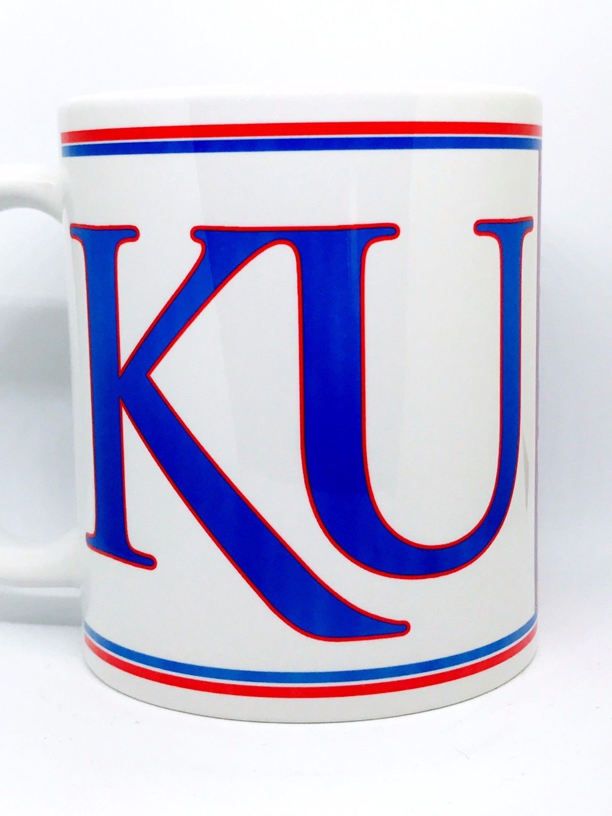 Custom Made KU Kansas Jayhawks Coffee Mug Personalized with your name - $12.34