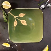 La Dolce Vita 4-Dinner Plates Branches Collection J.A. Designs Square Green Dish - £46.97 GBP