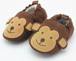 NEW Baby Boy Girl Monkey Brown First Walker Soft Sole Crib Shoes Slipper... - $5.99