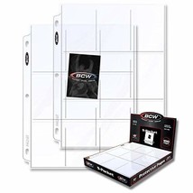 30 BCW PRO9T 9 Pocket 3 Ring Card Binder Pages ( 30 Binder Pages ) - £12.86 GBP