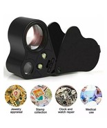 Pocket Jewellers Eye Loupe Magnifier Jewelry Magnifying Glass LED Light ... - $299.97 MXN