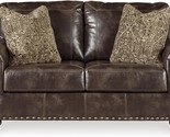 Signature Design by Ashley Nicorvo Vintagel Faux Leather Loveseat with G... - $1,389.99