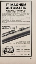 1958 Print Ad Simmons 3&quot; Magnum Automatics Winchester &amp; Remington Shotgu... - $9.28