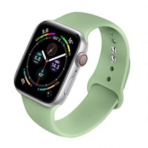 Silicone Strap For Apple Watch Band Mint-20  42mm or 44mm SM - £7.96 GBP