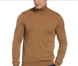 Perry Ellis Men&#39;s Solid Tech Turtleneck Sweater Toasted, Coconut 2XL - £31.43 GBP