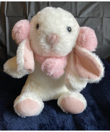 Milton &amp; Drew Rabbit Bunny Heatable Plush 8&quot; x 9&quot;  Toy Stuffed Animal White - $14.65