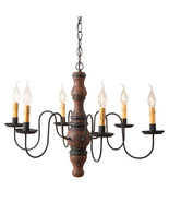 LARGE &quot;GETTYSBURG&quot; COLONIAL CHANDELIER - Heavily Distressed PUMPKIN Fini... - $10,553.95 MXN