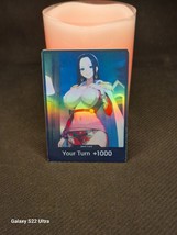 One Piece TCG Boa Hancock Custom Holographic + Holo Back (Pink &amp; White) DON!!... - £6.95 GBP