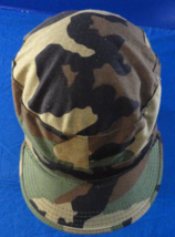 Usgi Bdu Woodland Camouflage Cw Cold Weather Uniform Combat Tactical Cap Hat L - £16.26 GBP