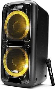 Dolphin Portable Bluetooth Speaker System On Wheels With Sound-Activated... - £288.20 GBP