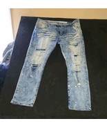 Reason Distressed Light-Wash strech Denim Jeans - $14.85