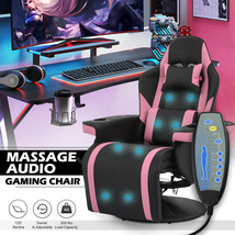 [Bluetooth Speaker]Massage Racing Chair Ergonomic Recliner Computer Gami... - £427.29 GBP