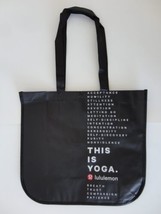 2 x New LULULEMON This Is Yoga Black Reusable Shopping Gym Lunch Bag Large - £8.52 GBP