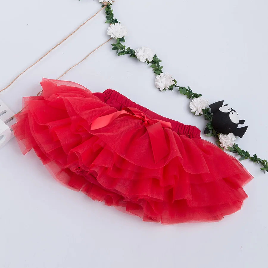 Sporting Cute A Baby Girls TuTu Skirt Ruffle Bloomer Ball Gown Rose Red Fuffy Pe - £24.10 GBP
