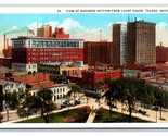 View of Business Section From Court House Toledo Ohio OH UNP WB Postcard... - $2.92