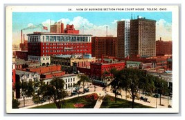 View of Business Section From Court House Toledo Ohio OH UNP WB Postcard H22 - £2.29 GBP