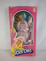 Original Vintage 1981 Pink &amp; Pretty Barbie Doll 3554 With Accessories Box Damage - £94.11 GBP
