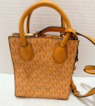 Michael Kors Mercer Orange Pebble Grain Leather Mini CC Snap Crossbody S... - €16,22 EUR