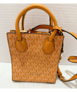Michael Kors Mercer Orange Pebble Grain Leather Mini CC Snap Crossbody S... - €16,22 EUR