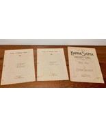 Songs Of Kappa Sigma 1&amp;2 RARE Books Dream Girl Sheet Music 1925 Fraterni... - $74.24