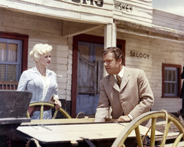 Jayne Mansfield and Kenneth More in The Sheriff of Fractured Jaw by wagon 16x20  - £52.59 GBP