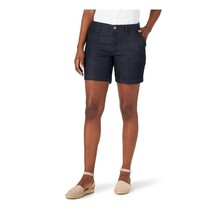 Lee Womens Mid Rise Dark Wash 7&quot; Utility Shorts w Pockets, Size 20 NWT - £15.71 GBP