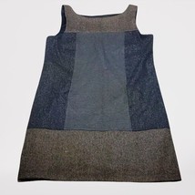 Bailey 44 Blue Grey Brown Wool Blend Sleeves Sheath Mini Dress Size Medium - $42.75