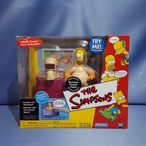 The Simpsons Nuclear Power Plant w/ Radioactive Homer by Playmates. - $80.00