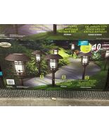 Naturally Solar 8 pc Solar LED Vintage Style Pathway Lights w/ Bronze Fi... - $2,547.49 MXN