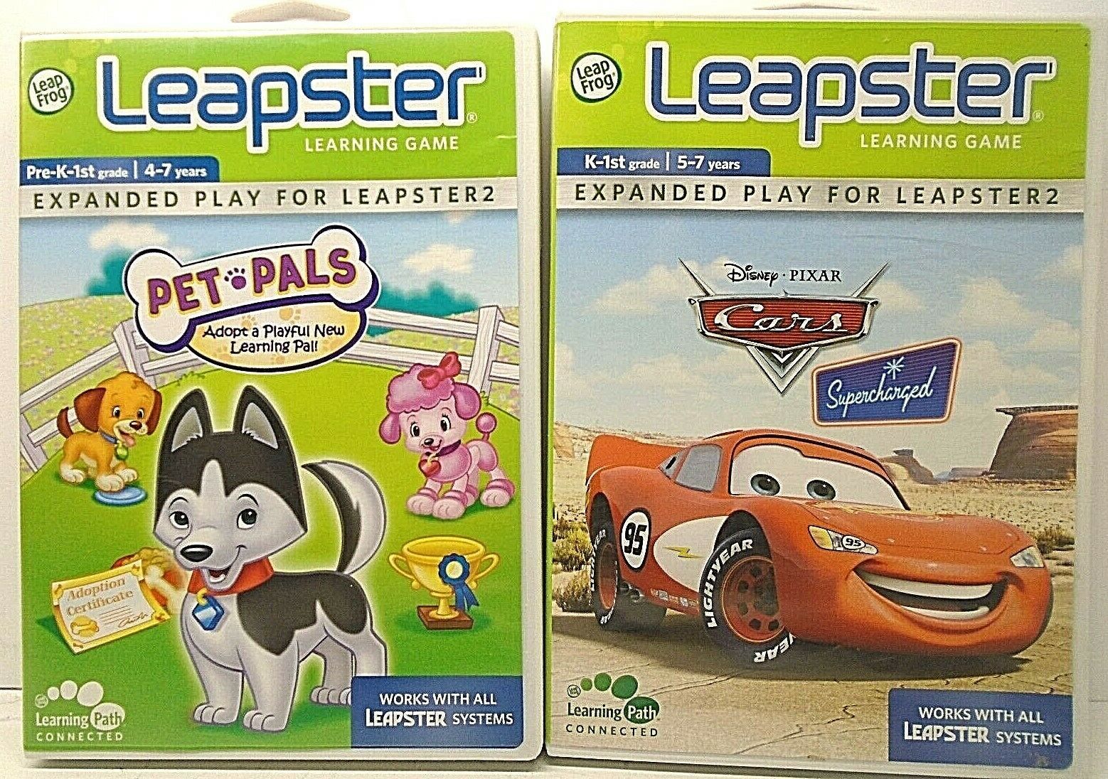Leapster 2 Learning Game Pet Pals Adopt A Playful New Pal & Cars