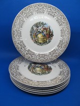 The Sebring Pottery Co. Chantilly Set Of 6 Vintage 10&quot; Dinner Plates VGC - £55.15 GBP