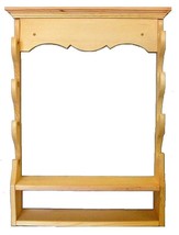 Pine Wooden 4 Place Gun Rack Rifle Shotgun Wall Mount Display with Ammo ... - €60,27 EUR