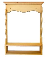 Pine Wooden 4 Place Gun Rack Rifle Shotgun Wall Mount Display with Ammo ... - $69.99