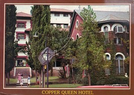 Copper Queen Hotel Unposted Vintage Postcard Bisbee Arizona Plastichrome - £11.62 GBP