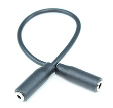 6 Inch Adapter Cable: 4 Conductor (Trrs) 3.5Mm Female To 2.5Mm Female - £11.98 GBP