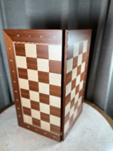 New 20x20 in Folding Wooden Chess Board with Felt Bottom With Notation N... - $118.80