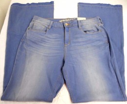 Women&#39;s Juniors Arizona Jeans Wide Leg Retro Sky Size 11 Released Hem NEW - $26.11