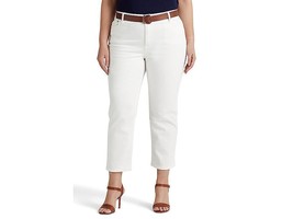 LAUREN Ralph Lauren Plus Size High-Rise Straight Ankle Jeans - $50.40