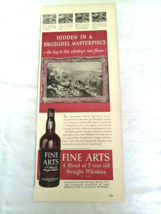1942 Ad Fine Arts Whiskey Masterpiece Breughel The Fall of Icarus - $184.10 MXN