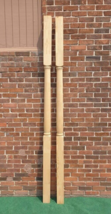 Pair of 9&#39;x4.25&quot; Pine Posts Turned Wood Columns Porch Support Trimmable ... - £78.94 GBP