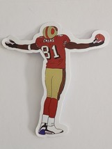 Football Player Holding Ball with Arms Spread Open #81 Sticker Decal Awe... - £2.02 GBP