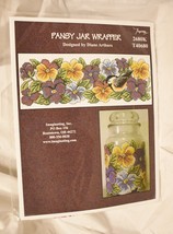 Pansy Jar Wrap Wrapper Plastic Canvas Kit NIP #2680 By Diane Arthurs - £17.50 GBP