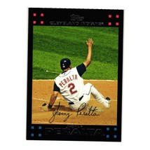 2007 Topps Baseball Card Collector Johnny Peralta 465 Cleveland Indians - £2.35 GBP