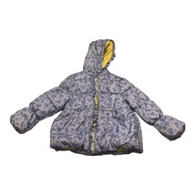 Wippette Kids Purple Puffer Coat Girls Size 5/6 Floral Winter - £15.31 GBP