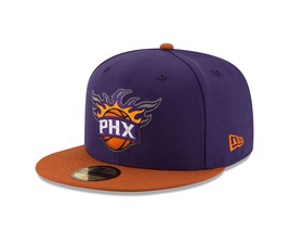 NBA Phoenix Suns Men&#39;s 2-Tone 59FIFTY Fitted Cap, Purple Size 7 1/8 - $41.23