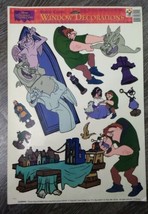 Rare! Disney&#39;s Hunchback Of Notre Dame Static Cling Window Decorations 1996 Nos - £7.78 GBP