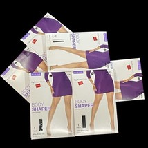 Hanes Body Shaper Pantyhose Silky Sheer Black Plus Size 1X / 2X Lot Of 6 - $34.60