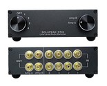 4-Way Rca Audio Switch Source Signal Input Switcher Selector Splitter Bo... - $95.94